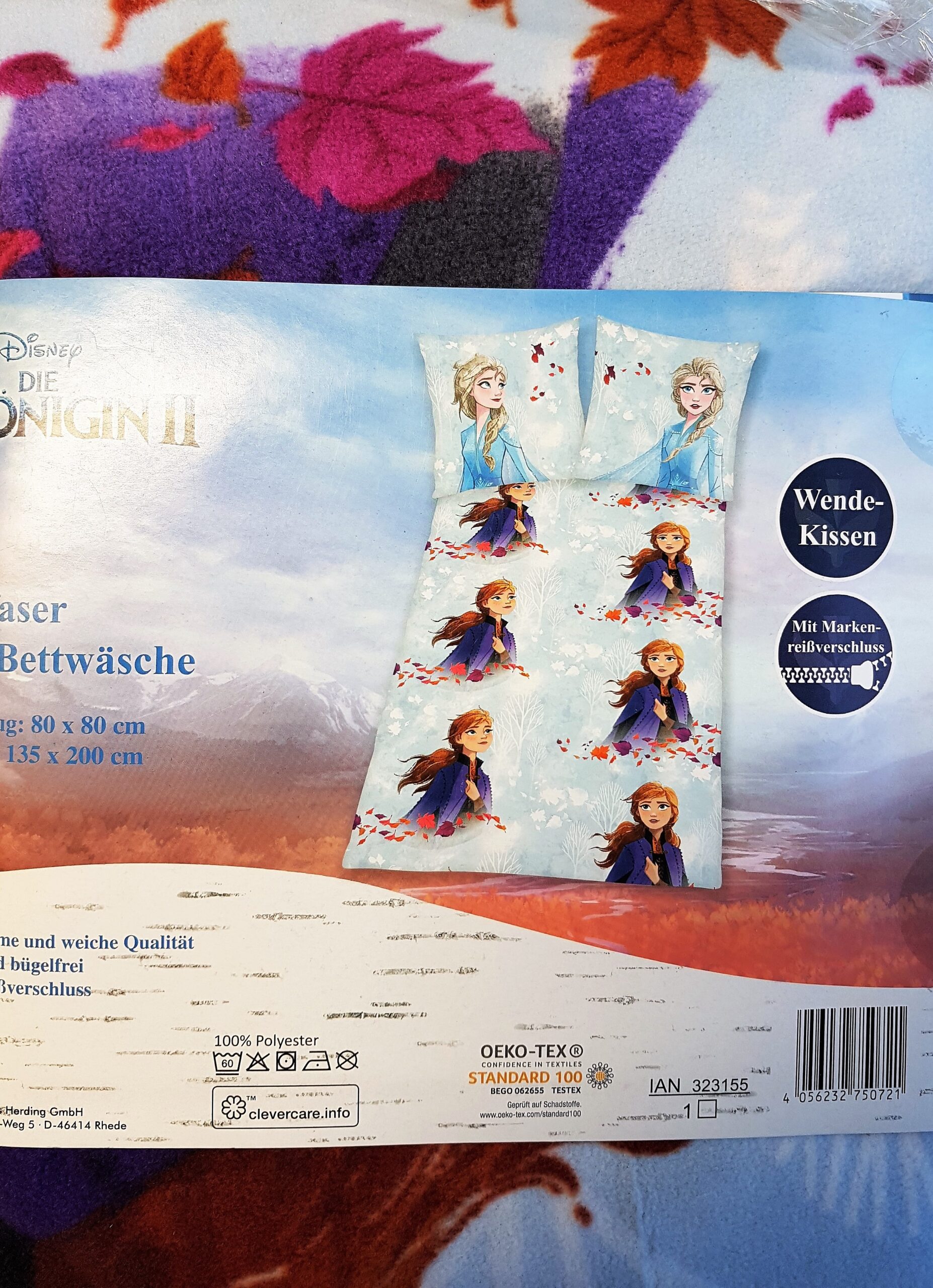 Anna Elsa Frozen Bettwäsche für Winter warm Kinder-Mikrofaser-Fleecebettwaesche_original Mädchen Bettwäsche (1)
