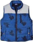 Jungen Kleinkinder Steppweste Freizeit Warm mit Kapuze Taschen für Winter Frühling Herbst (15)